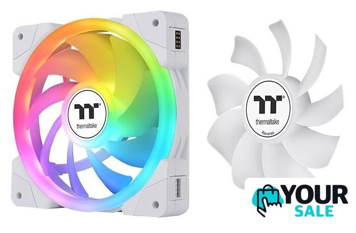 Комплект вентиляторов для корпуса Thermaltake Swafan EX14 ARGB White TT Premium Edition 3-Fan Pack CL-F170-PL14SW-A - Изображение №5 — Интернет-магазин Your Sale