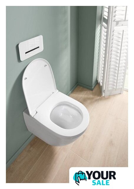Унитаз подвесной Villeroy & Boch Universo Twistflush Combi-Pack 4670T9R1 - Изображение №19 — Интернет-магазин Your Sale