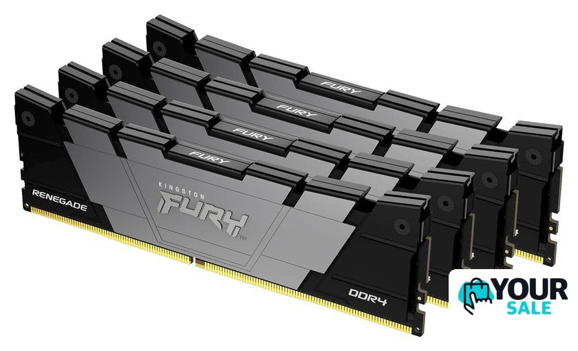 Оперативная память Kingston FURY Renegade 4x8ГБ DDR4 3200 МГц KF432C16RB2K4/32 - Изображение №1 — Интернет-магазин Your Sale