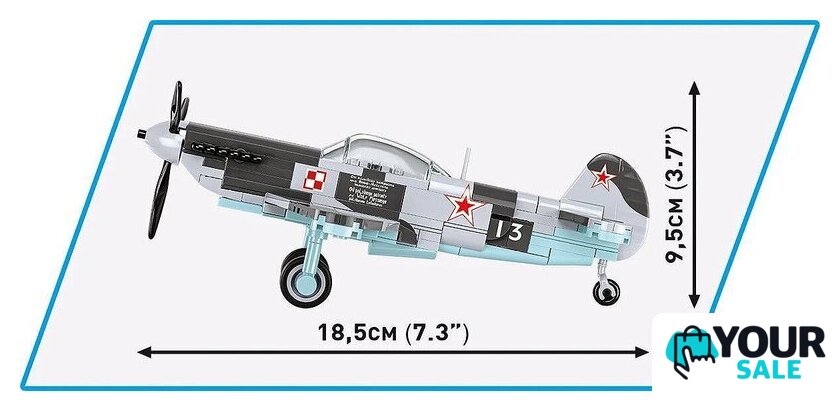 Конструктор Cobi Historical Collection WWII Yakovlev Yak - 1B - Изображение №9 — Интернет-магазин Your Sale
