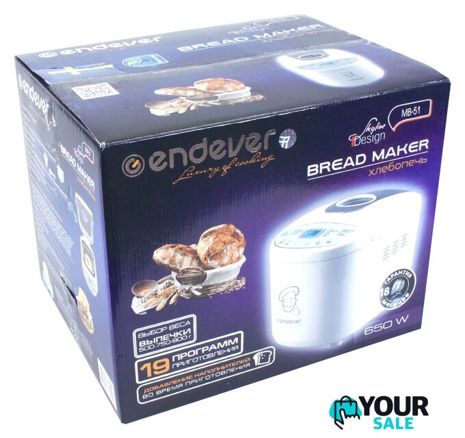 Хлебопечка Endever SkyLine MB-51 - Изображение №7 — Интернет-магазин Your Sale