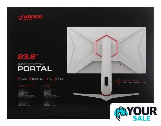 Игровой монитор Ardor Gaming Portal AF24H1 (180 Гц, белый) - Изображение №14 — Интернет-магазин Your Sale