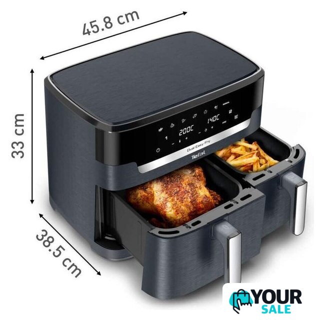 Аэрогриль (аэрофритюрница) Tefal Dual Easy Fry EY942BE0 - Изображение №6 — Интернет-магазин Your Sale