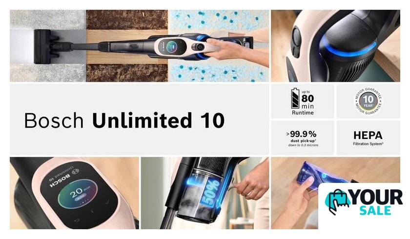 Пылесос Bosch Unlimited 10 BBS1041RBA - Изображение №12 — Интернет-магазин Your Sale