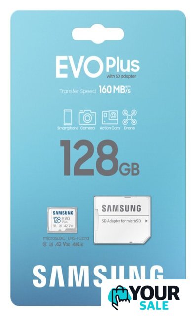 Карта памяти Samsung EVO Plus 2024 microSDXC 128GB (с адаптером) - Изображение №7 — Интернет-магазин Your Sale