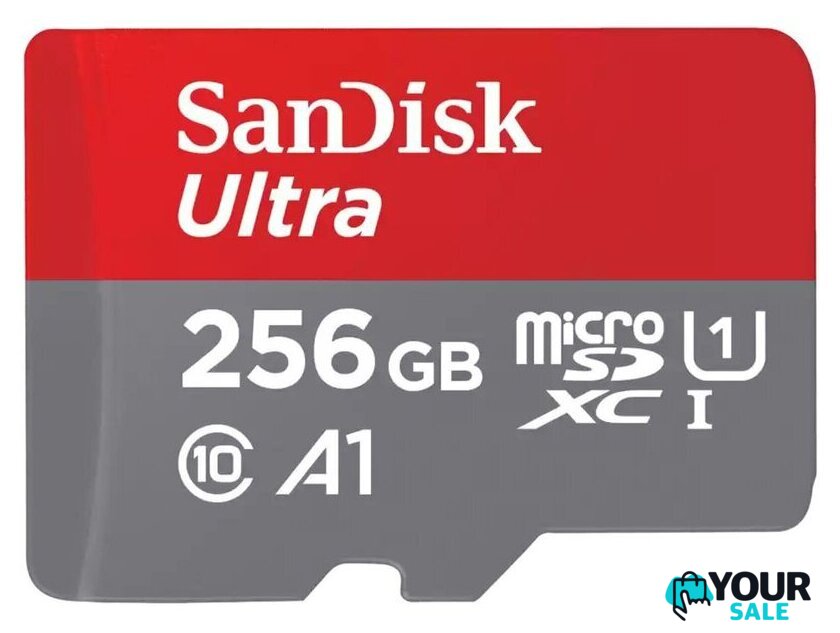 Карта памяти SanDisk Ultra microSDXC SDSQUAC-256G-GN6MA 256GB (с адаптером) - Изображение №1 — Интернет-магазин Your Sale