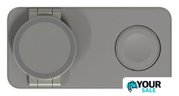 Беспроводное зарядное Magssory Yoga 3 в 1 Charging Station для Apple Qi2 WCH016t (титан) - Изображение №7 — Интернет-магазин Your Sale