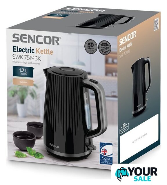 Электрический чайник Sencor SWK 7519BK - Изображение №7 — Интернет-магазин Your Sale