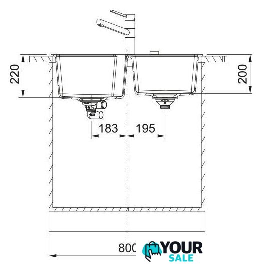 Кухонная мойка Franke Urban UBG 620-36-33 114.0687.307 (бежевый) - Изображение №3 — Интернет-магазин Your Sale