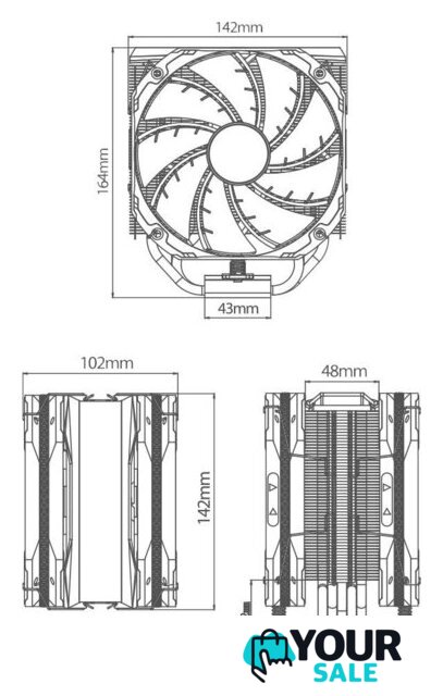 Кулер для процессора DeepCool AS500 Plus R-AS500-BKNLMP-G - Изображение №15 — Интернет-магазин Your Sale