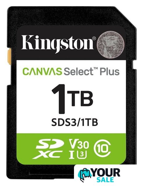 Карта памяти Kingston Canvas Select Plus SDXC 1TB SDS3/1TB - Изображение №1 — Интернет-магазин Your Sale