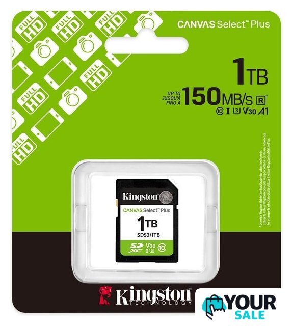 Карта памяти Kingston Canvas Select Plus SDXC 1TB SDS3/1TB - Изображение №3 — Интернет-магазин Your Sale