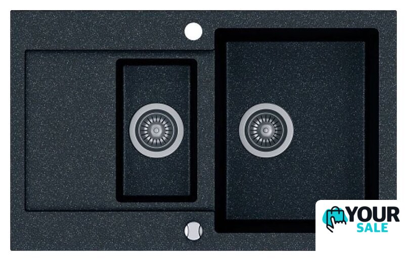 Кухонная мойка Kernau KGS H 6080 1.5B1D Black Metallic - Изображение №1 — Интернет-магазин Your Sale