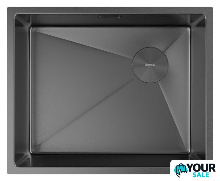 Кухонная мойка ZorG Zerox 54 U / IF Side SF PVD Gunblack - Изображение №3 — Интернет-магазин Your Sale