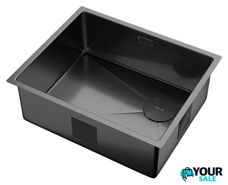 Кухонная мойка ZorG Zerox 54 U / IF Side SF PVD Gunblack - Изображение №2 — Интернет-магазин Your Sale