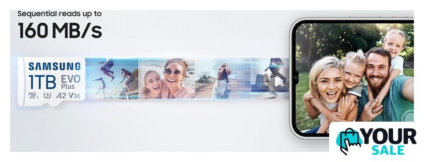 Карта памяти Samsung EVO Plus 2024 microSDXC 256GB (с адаптером) - Изображение №5 — Интернет-магазин Your Sale