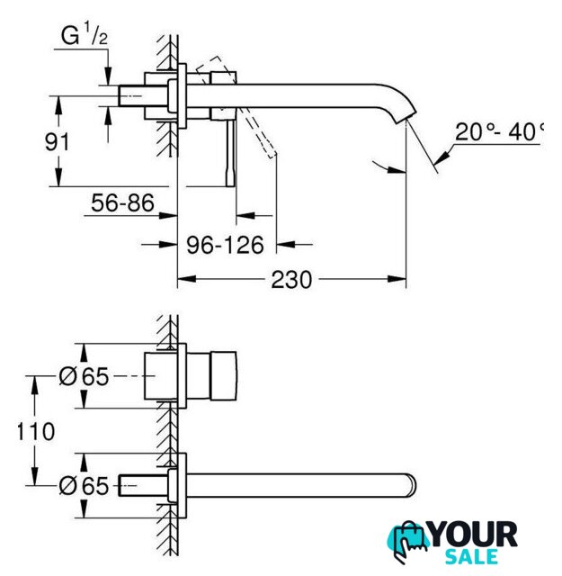 Смеситель Grohe Essence 19967Dl1 - Изображение №2 — Интернет-магазин Your Sale