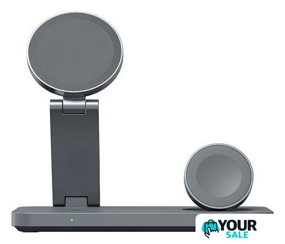 Беспроводное зарядное Magssory Yoga 3 в 1 Charging Station для Samsung Qi2 WCH017m (темно-серый) - Изображение №2 — Интернет-магазин Your Sale