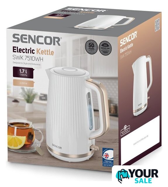 Электрический чайник Sencor SWK 7510WH - Изображение №7 — Интернет-магазин Your Sale