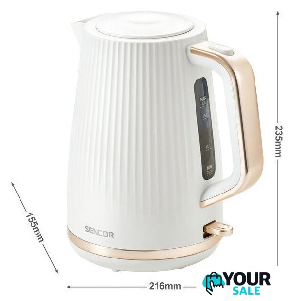 Электрический чайник Sencor SWK 7510WH - Изображение №3 — Интернет-магазин Your Sale