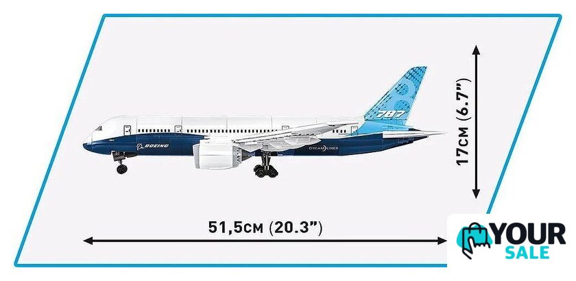 Конструктор Cobi Action Town Boeing 787 Dreamliner - Изображение №6 — Интернет-магазин Your Sale