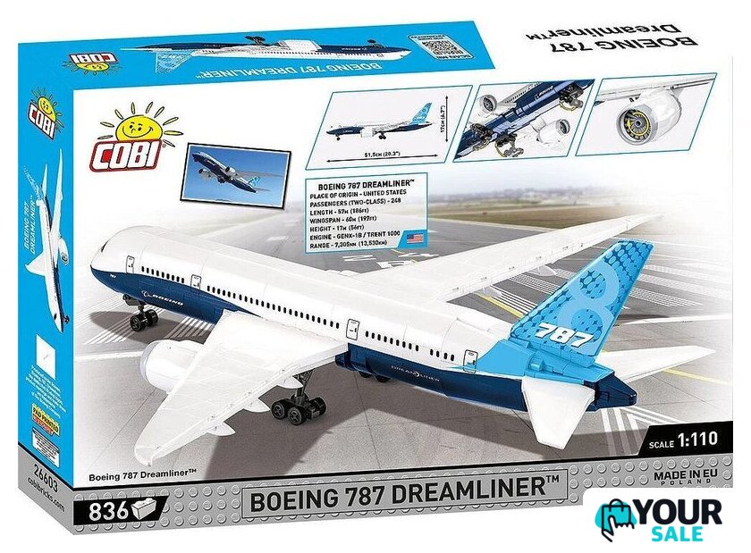 Конструктор Cobi Action Town Boeing 787 Dreamliner - Изображение №11 — Интернет-магазин Your Sale