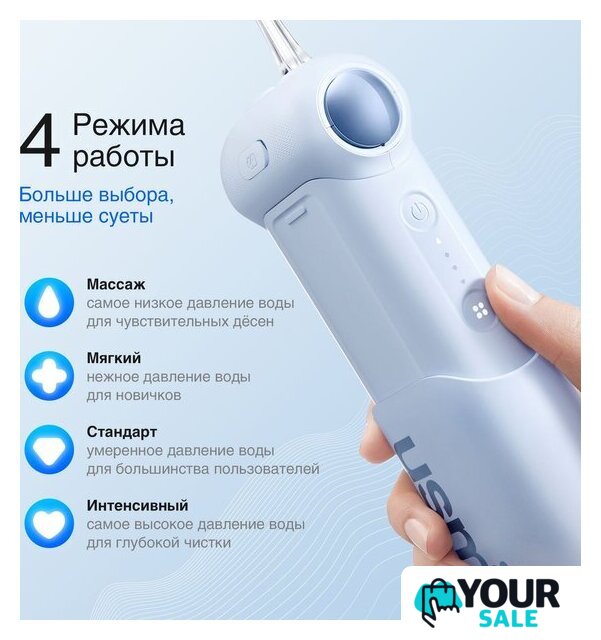 Ирригатор  Usmile C10 (голубой) - Изображение №5 — Интернет-магазин Your Sale