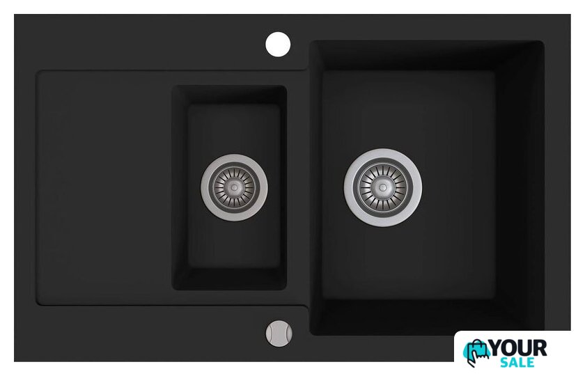 Кухонная мойка Kernau KGS H 6080 1.5B1D Deep Black - Изображение №1 — Интернет-магазин Your Sale