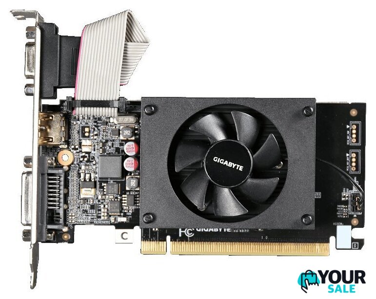 Видеокарта Gigabyte GeForce GT 710 2GB DDR3 GV-N710D3-2GL V2.0 - Изображение №1 — Интернет-магазин Your Sale