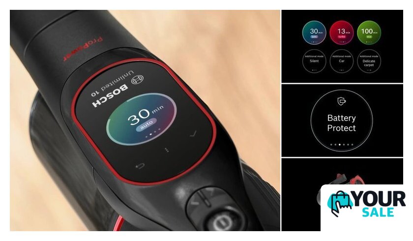 Пылесос Bosch Unlimited 10 BCS1051POW - Изображение №6 — Интернет-магазин Your Sale