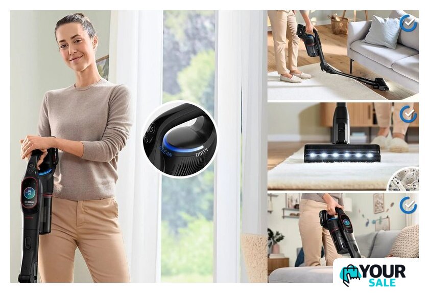 Пылесос Bosch Unlimited 10 BCS1051POW - Изображение №2 — Интернет-магазин Your Sale