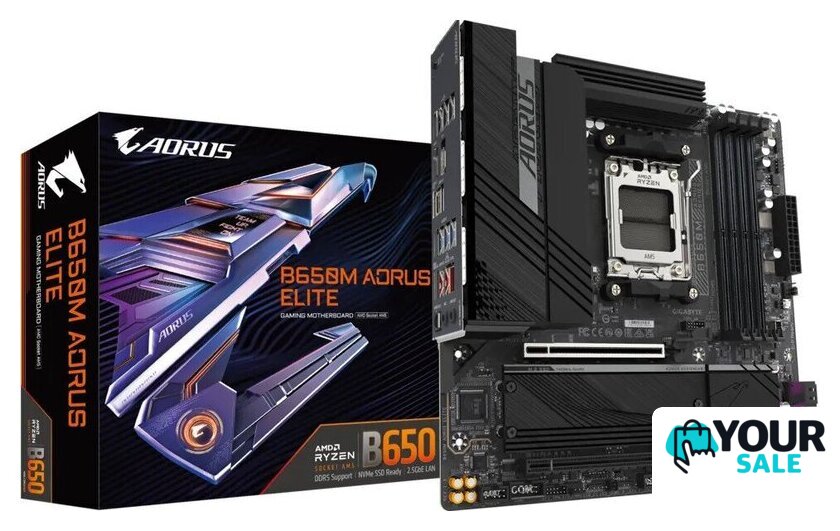 Материнская плата Gigabyte B650M Aorus Elite (rev. 1.3) - Изображение №2 — Интернет-магазин Your Sale