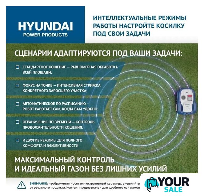 Газонокосилка-робот Hyundai L-Cortex-7 - Изображение №8 — Интернет-магазин Your Sale