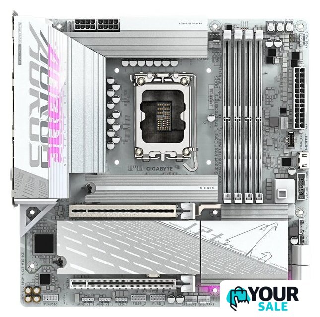Материнская плата Gigabyte B860M Aorus Elite WiFi6E Ice - Изображение №1 — Интернет-магазин Your Sale