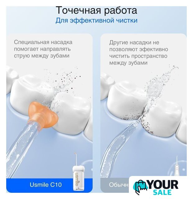 Ирригатор  Usmile C10 (белый) - Изображение №10 — Интернет-магазин Your Sale