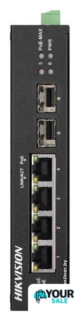 Неуправляемый коммутатор Hikvision DS-3T0506HP-E/HS - Изображение №1 — Интернет-магазин Your Sale
