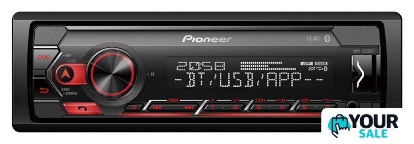 USB-магнитола Pioneer MVH-S320BT - Изображение №1 — Интернет-магазин Your Sale