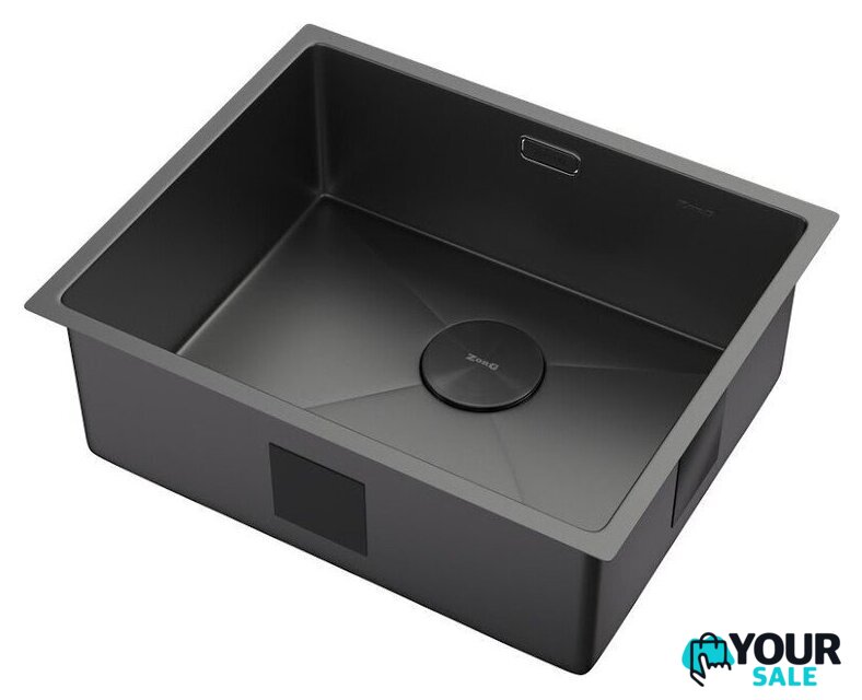 Кухонная мойка ZorG Zerox 54 U / IF Zurinox PVD Gunblack - Изображение №2 — Интернет-магазин Your Sale
