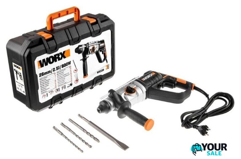 Перфоратор Worx WX339 - Изображение №8 — Интернет-магазин Your Sale