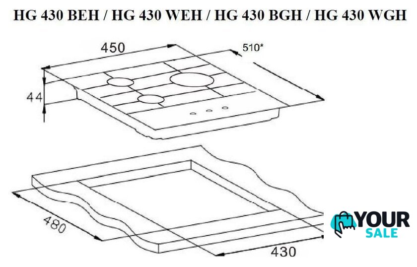 Варочная панель Weissgauff HG 430 WGH - Изображение №4 — Интернет-магазин Your Sale