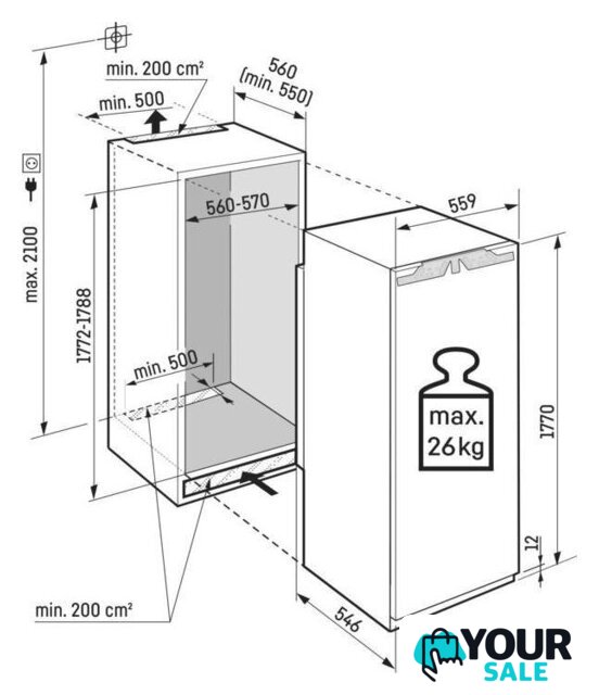 Однокамерный холодильник Liebherr IRBd 5170 Peak BioFresh - Изображение №13 — Интернет-магазин Your Sale