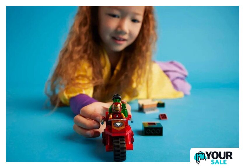 Конструктор LEGO Super Heroes Железный человек на мотоцикле и Халк 76287 - Изображение №7 — Интернет-магазин Your Sale