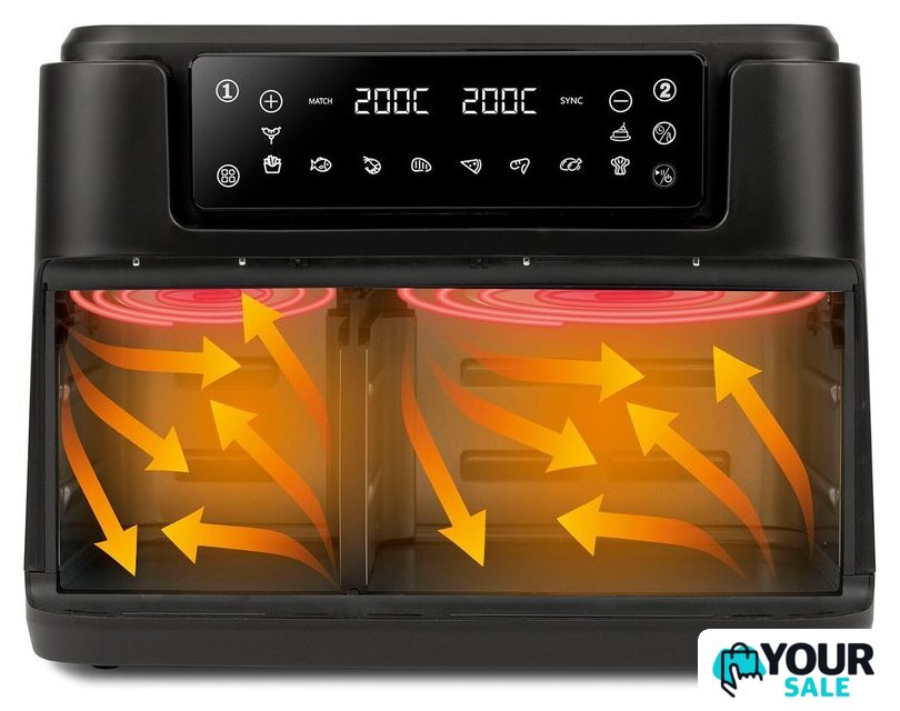 Аэрогриль (аэрофритюрница) Girmi Double Air Fryer FG26 - Изображение №2 — Интернет-магазин Your Sale