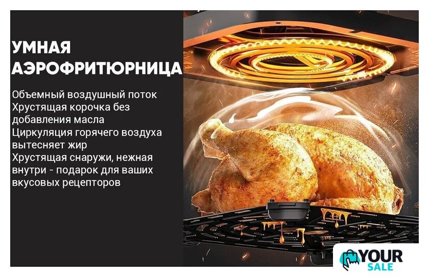 Аэрогриль (аэрофритюрница) KaringBee SZ-A807 - Изображение №8 — Интернет-магазин Your Sale