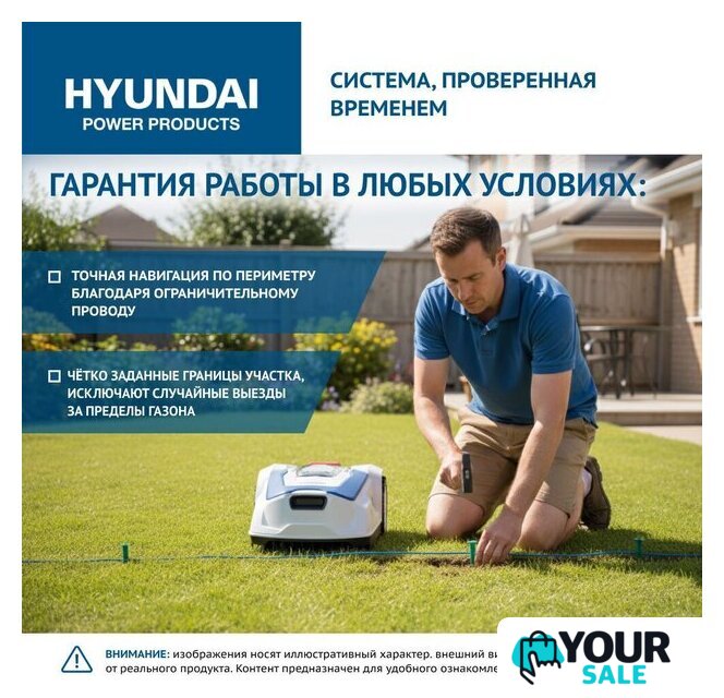 Газонокосилка-робот Hyundai L-Cortex-5 - Изображение №11 — Интернет-магазин Your Sale