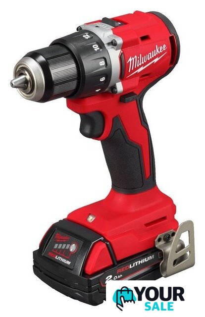 Дрель-шуруповерт Milwaukee M18 M18BLDDRC-202C 4933492833 (с 2-мя АКБ 2 Ач, кейс) - Изображение №3 — Интернет-магазин Your Sale