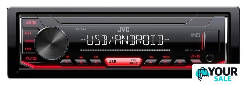 USB-магнитола JVC KD-X162 - Изображение №1 — Интернет-магазин Your Sale