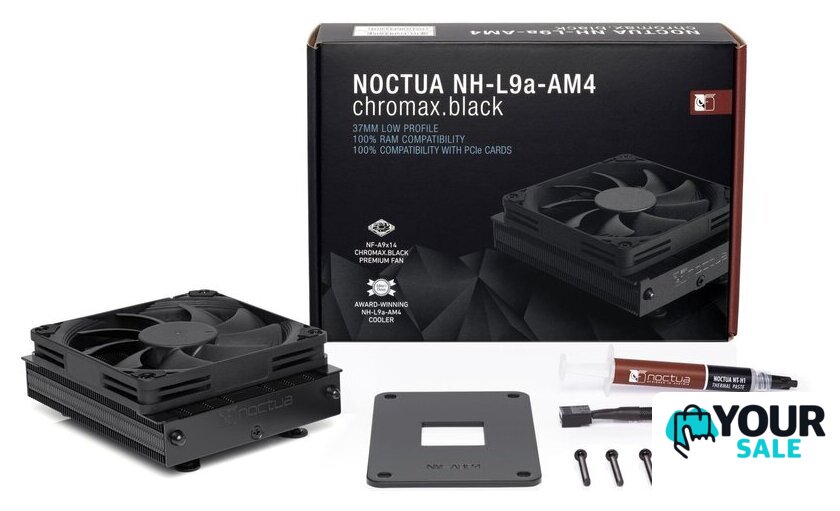 Кулер для процессора Noctua NH-L9a-AM4 chromax.black - Изображение №5 — Интернет-магазин Your Sale