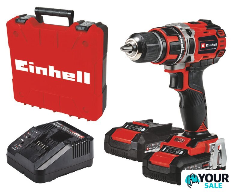 Дрель-шуруповерт Einhell TE-CD 18/50 Li BL 4513896 (с 2-мя АКБ, кейс) - Изображение №1 — Интернет-магазин Your Sale