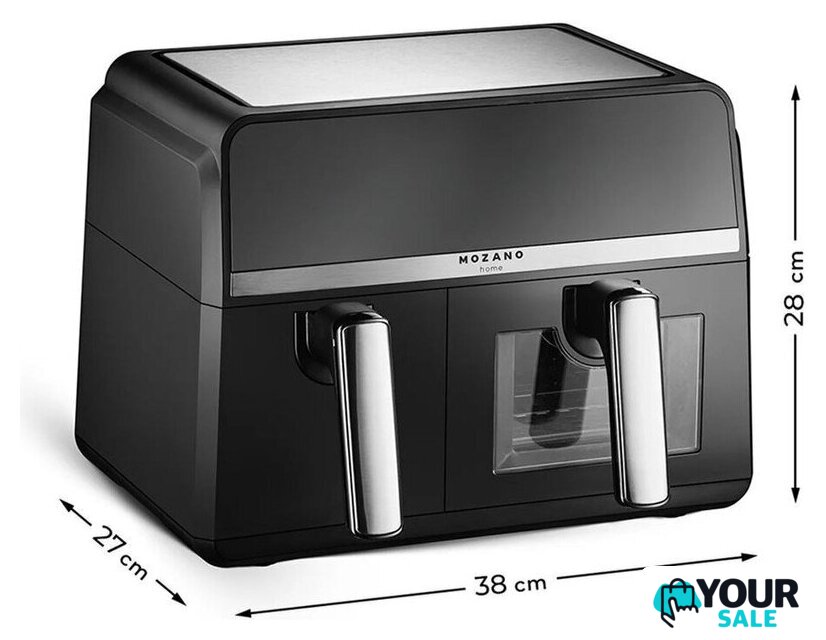 Аэрогриль (аэрофритюрница) Mozano DuoFry Unlimited 9L - Изображение №3 — Интернет-магазин Your Sale